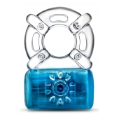 Синее эрекционное виброкольцо One Night Stand Vibrating C-Ring - Blush Novelties - в Димитровграде купить с доставкой