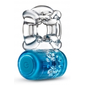 Синее эрекционное виброкольцо One Night Stand Vibrating C-Ring - Blush Novelties - в Димитровграде купить с доставкой