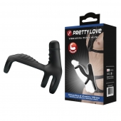 Черная вибронасадка на пенис Vibrating Penis Sling - Baile - в Димитровграде купить с доставкой