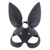 Черная гладкая маска  Зайка  с длинными ушками - Crazy Handmade - купить с доставкой в Димитровграде