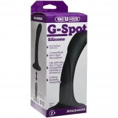 Черная изогнутая насадка Vac-U-Lock G-Spot - 16,5 см. - Doc Johnson - купить с доставкой в Димитровграде