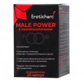 Капсулы для мужчин Erotichard male power с пантогематогеном - 20 капсул (0,370 гр.) - Erotic Hard - купить с доставкой в Димитровграде