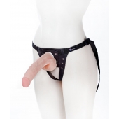 Реалистичный фаллос на поясе Harness - 20,5 см. - LOVETOY (А-Полимер) - купить с доставкой в Димитровграде