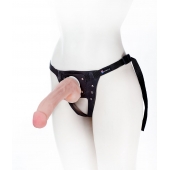 Податливый фаллос на трусиках Harness - 20,5 см. - LOVETOY (А-Полимер) - купить с доставкой в Димитровграде