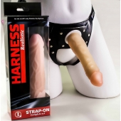 Телесная насадка-фаллос на трусиках с плугом - 16,5 см. - LOVETOY (А-Полимер) - купить с доставкой в Димитровграде