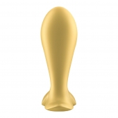 Золотистый анальный вибростимулятор Intensity Plug - Satisfyer - в Димитровграде купить с доставкой