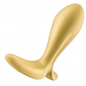 Золотистый анальный вибростимулятор Intensity Plug - Satisfyer - в Димитровграде купить с доставкой