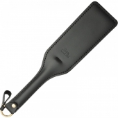 Черная кожаная шлепалка SitaBlack - 30 см. - Sitabella - купить с доставкой в Димитровграде