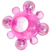 Эрекционное кольцо c бусинками - Toyfa Basic - в Димитровграде купить с доставкой