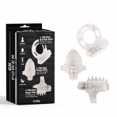 Набор из 3 прозрачных эрекционных колец с вибрацией Teasers Ring Kit - Chisa - в Димитровграде купить с доставкой