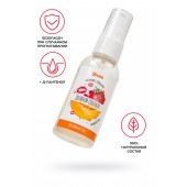 Съедобная гель-смазка Yovee «Двойной соблазн» с Д-пантенолом и вкусом клубники и дыни - 50 мл. - ToyFa - купить с доставкой в Димитровграде