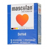 Презервативы с пупырышками Masculan Dotted - 3 шт. - Masculan - купить с доставкой в Димитровграде