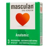 Презервативы анатомической формы Masculan Anatomic - 3 шт. - Masculan - купить с доставкой в Димитровграде