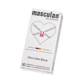 Ультрапрочные презервативы Masculan Ultra Safe Black - 10 шт. - Masculan - купить с доставкой в Димитровграде