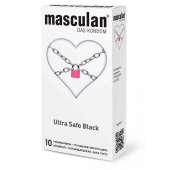 Ультрапрочные презервативы Masculan Ultra Safe Black - 10 шт. - Masculan - купить с доставкой в Димитровграде