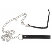 Зажим для половых губ с поводком Pussy Clamp With A Leash - Orion - купить с доставкой в Димитровграде
