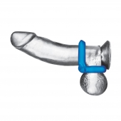 Комплект из 2 эрекционных колец-восьмерок 2-Pack Duo Cock And Ball Stamina Enhancement Ring - BlueLine - в Димитровграде купить с доставкой