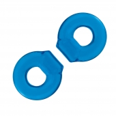 Комплект из двух колец для пениса 2-Pack Ultra-Stretch Stamina Endurance Ring - BlueLine - в Димитровграде купить с доставкой