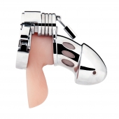 Клетка на пенис из металла Obedience Cock Cage - BlueLine - купить с доставкой в Димитровграде