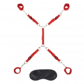 Красная фиксация на матрас Classic Bedspreader - Lux Fetish - купить с доставкой в Димитровграде