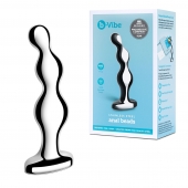 Стальной анальный фаллоимитатор для простаты Stainless Steel Anal Beads - 13 см. - b-Vibe - в Димитровграде купить с доставкой