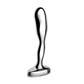 Стальной стимулятор простаты Stainless Steel Prostate Plug - 11,5 см. - b-Vibe - в Димитровграде купить с доставкой