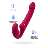 Малиновый безремневой страпон Lapis - 23 см. - Lovense - купить с доставкой в Димитровграде