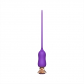 Фиолетовый тонкий стимулятор Nipple Vibrator - 23 см. - I-MOON - купить с доставкой в Димитровграде