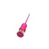 Розовый тонкий стимулятор Nipple Vibrator - 23 см. - I-MOON - купить с доставкой в Димитровграде