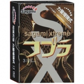 Суженные к основанию презервативы Sagami Xtreme COBRA - 3 шт. - Sagami - купить с доставкой в Димитровграде