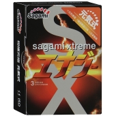 Презервативы Sagami Xtreme ENERGY с ароматом энергетика - 3 шт. - Sagami - купить с доставкой в Димитровграде