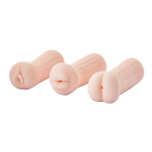 Набор из 3 мастурбаторов The Girl Next Door Tina - Dream Toys - в Димитровграде купить с доставкой