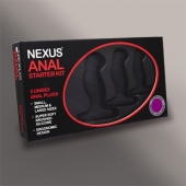 Набор из 3 массажеров простаты чёрного цвета NEXUS ANAL STARTER KIT - Nexus Range - в Димитровграде купить с доставкой