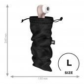 Черный мешочек для хранения игрушек Treasure Bag L - Satisfyer - купить с доставкой в Димитровграде