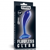 Синяя анальная втулка Flawless Clear Prostate Plug 6.0 - 15 см. - Lovetoy - в Димитровграде купить с доставкой