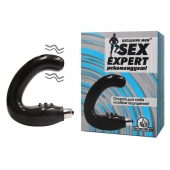 Чёрный массажёр простаты серии Sex Expert - Sex Expert - в Димитровграде купить с доставкой