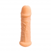 Телесный фаллоудлинитель Extra Size Bubbles - 15,5 см. - Lola Games - в Димитровграде купить с доставкой
