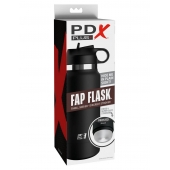 Черный мастурбатор в виде бутылки Fap Flask - Pipedream - в Димитровграде купить с доставкой