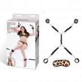Леопардовая фиксация на матрас для рук и ног Classic Bedspreader - Lux Fetish - купить с доставкой в Димитровграде