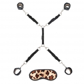 Леопардовая фиксация на матрас для рук и ног Classic Bedspreader - Lux Fetish - купить с доставкой в Димитровграде