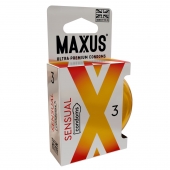 Презервативы анатомической формы Maxus Sensual - 3 шт. - Maxus - купить с доставкой в Димитровграде