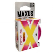 Ароматизированные презервативы Maxus Exotic Mix - 3 шт. - Maxus - купить с доставкой в Димитровграде