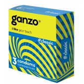 Классические презервативы с обильной смазкой Ganzo Classic - 3 шт. - Ganzo - купить с доставкой в Димитровграде