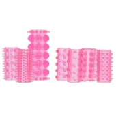 Набор из 7 розовых насадок на пенис ONE-A-DAY PENIS SLEEVES PINK - Seven Creations - в Димитровграде купить с доставкой