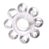 Прозрачное гелевое эрекционное кольцо-цветок - Toyfa Basic - в Димитровграде купить с доставкой