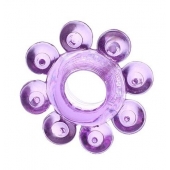 Мягкая фиолетовая гелевая насадка - Toyfa Basic - в Димитровграде купить с доставкой