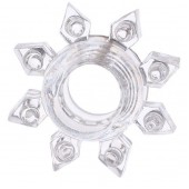 Прозрачное гелевое эрекционное кольцо-звезда - Toyfa Basic - в Димитровграде купить с доставкой