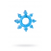 Голубая гелевая насадка-звезда - Toyfa Basic - в Димитровграде купить с доставкой