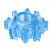 Голубая гелевая насадка-звезда - Toyfa Basic - в Димитровграде купить с доставкой