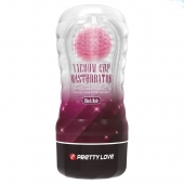 Прозрачный текстурированный мастурбатор Vacuum Cup Masturbator Black Hole - Baile - в Димитровграде купить с доставкой